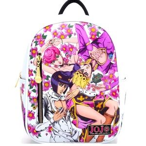 BioWorld Jojo's Bizarre Adventure Giorno Giovanna Group Floral Backpack NWT